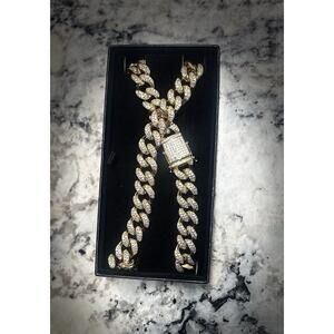 Cuban Link 28”/ 19mm Chain 18k Gold Plated